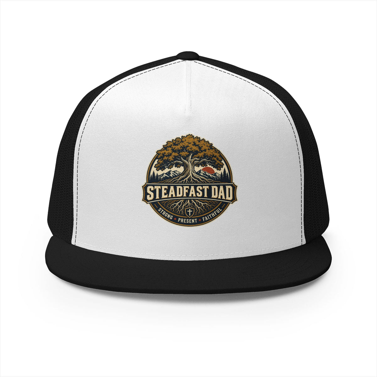 Steadfast Dad Trucker Cap — Strong, Present, Faithful