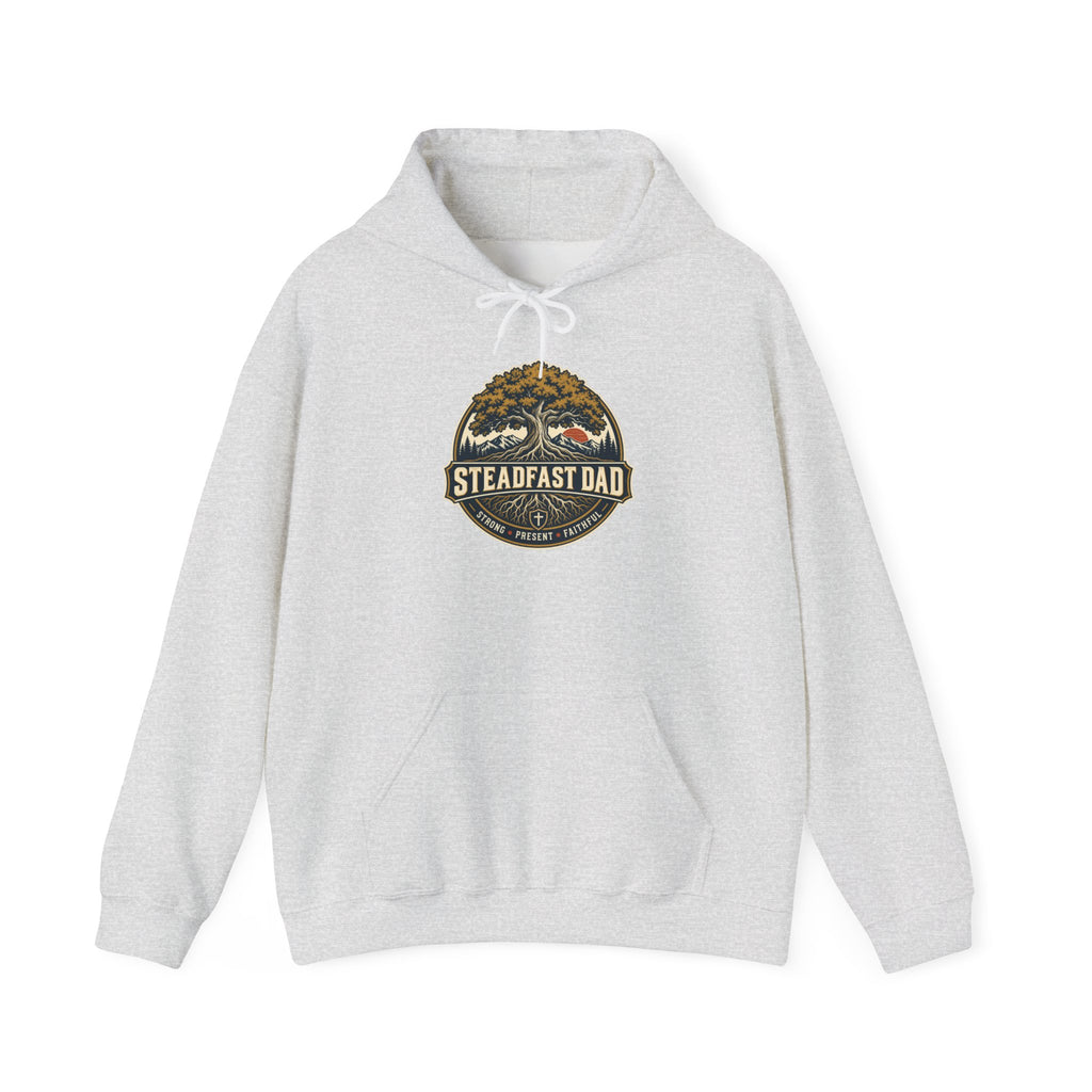 Steadfast Dad Hoodie – Vintage Mountain Camping Father’s Day Pullover