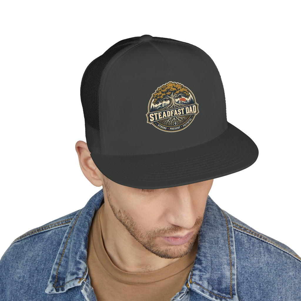 Steadfast Dad Trucker Cap — Strong, Present, Faithful