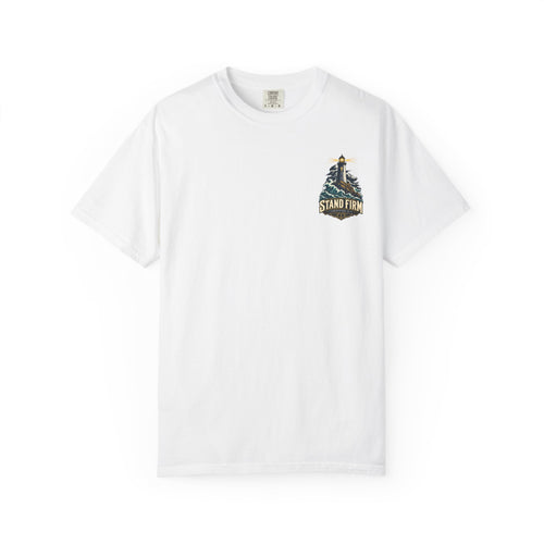 Stand Firm Lighthouse T-Shirt — 1 Corinthians 16:13