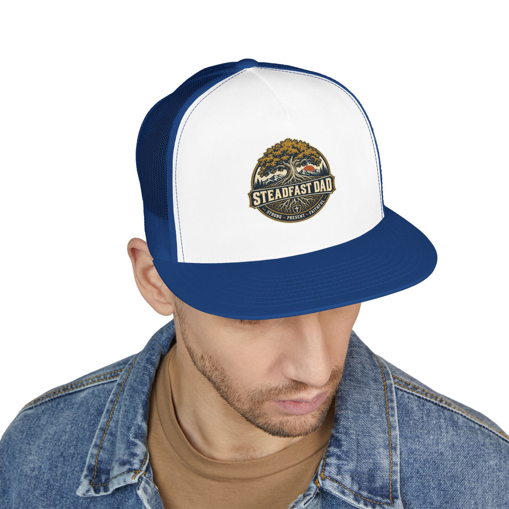 Steadfast Dad Trucker Cap — Strong, Present, Faithful