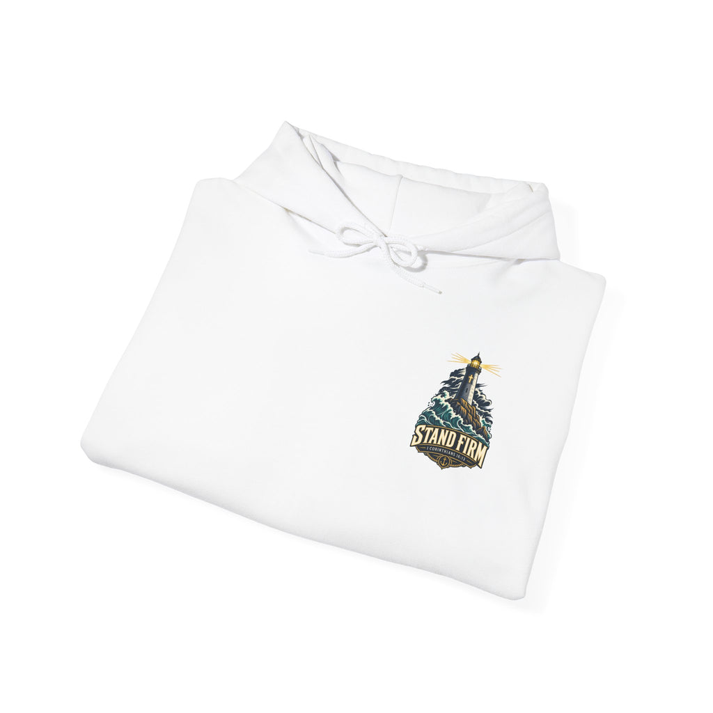 Stand Firm Lighthouse Hoodie - 1 Corinthians 16:13