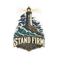 Stand Firm Lighthouse Vinyl Decal – 1 Corinthians 16:13 Christian Sticker