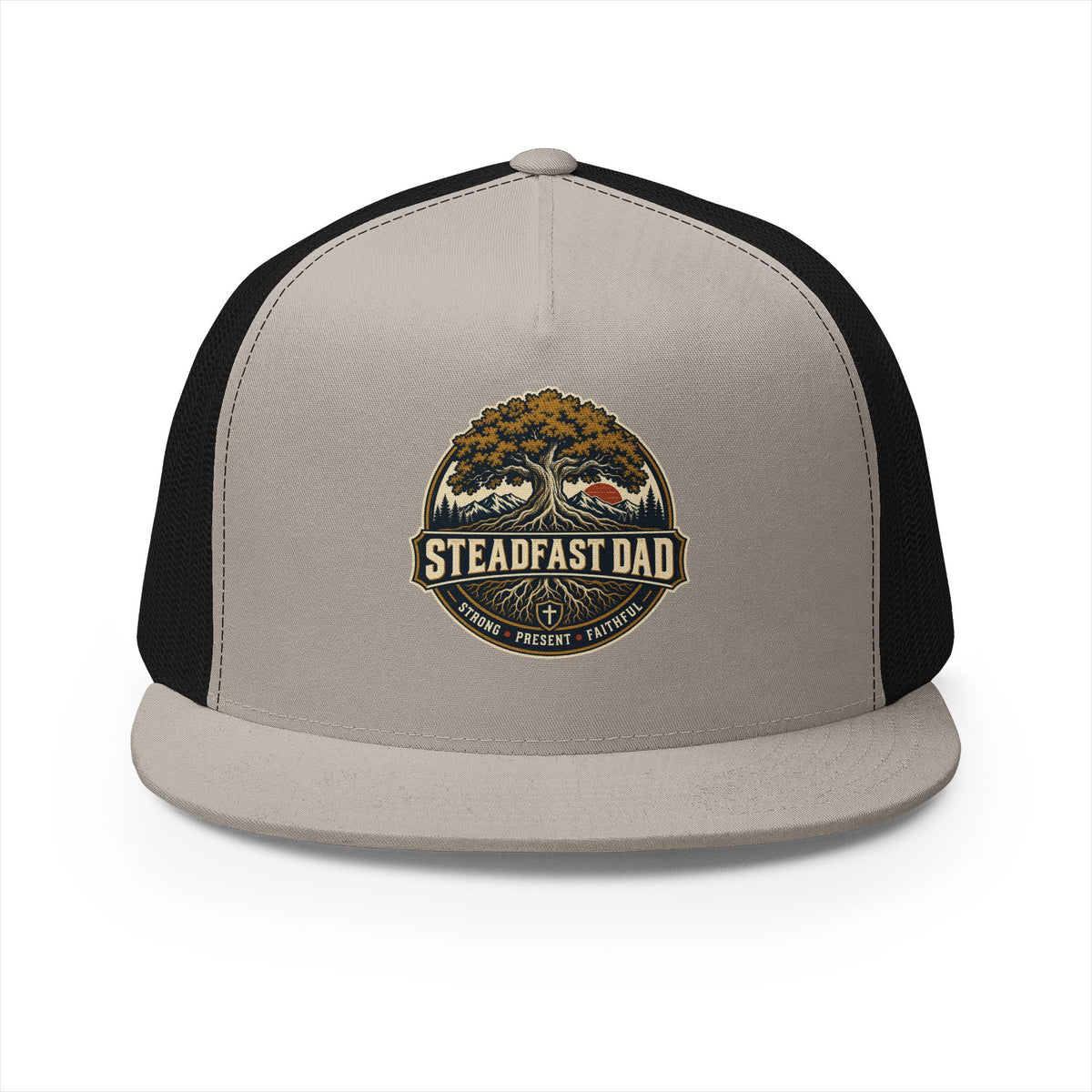 Steadfast Dad Trucker Cap — Strong, Present, Faithful