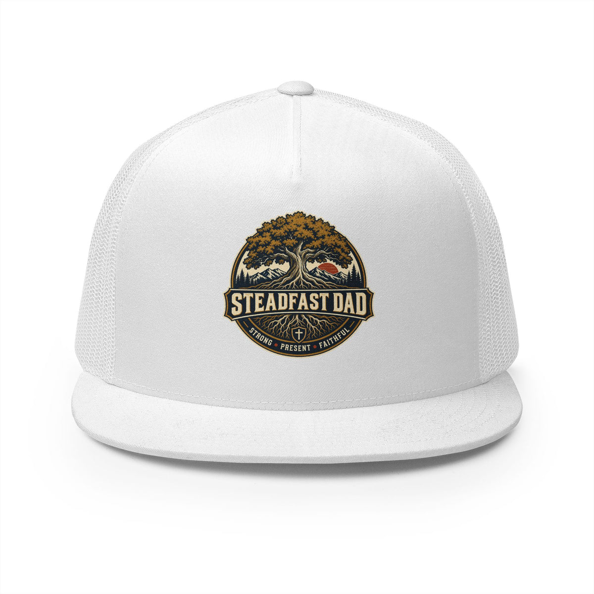 Steadfast Dad Trucker Cap — Strong, Present, Faithful