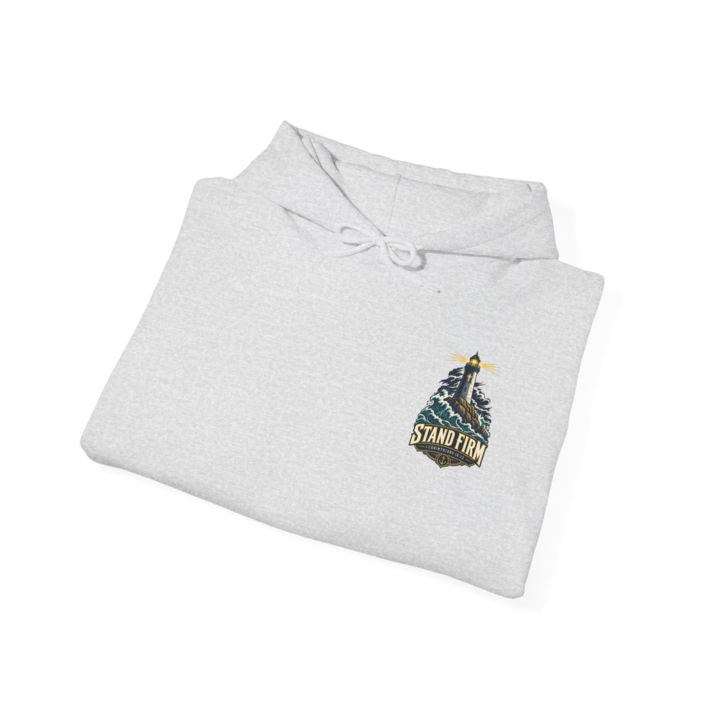 Stand Firm Lighthouse Hoodie - 1 Corinthians 16:13