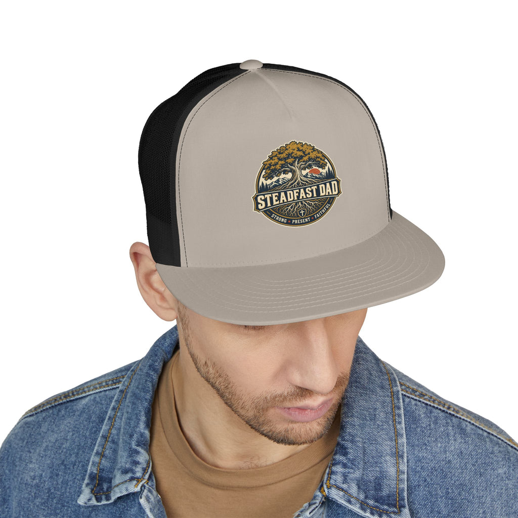 Steadfast Dad Trucker Cap — Strong, Present, Faithful