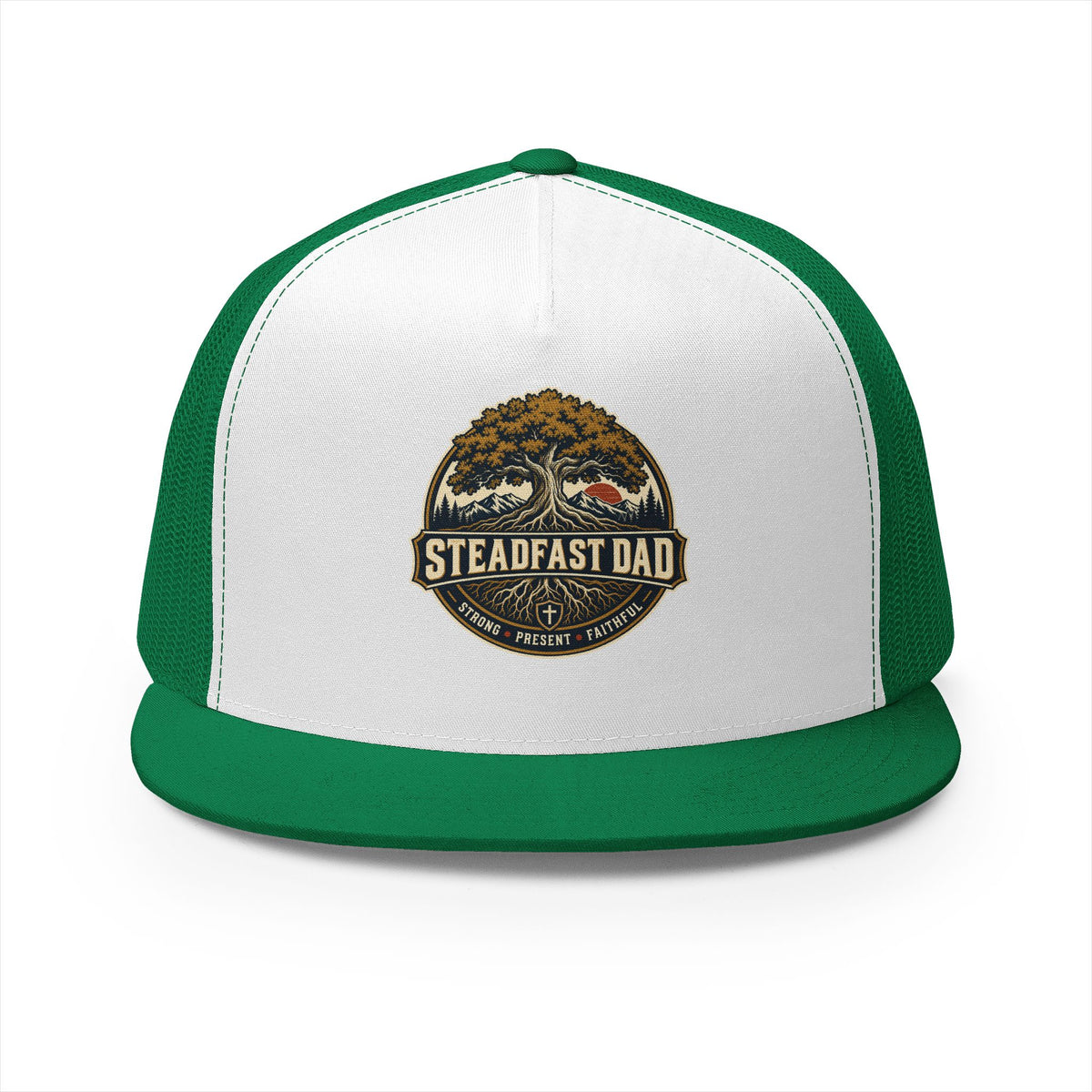 Steadfast Dad Trucker Cap — Strong, Present, Faithful