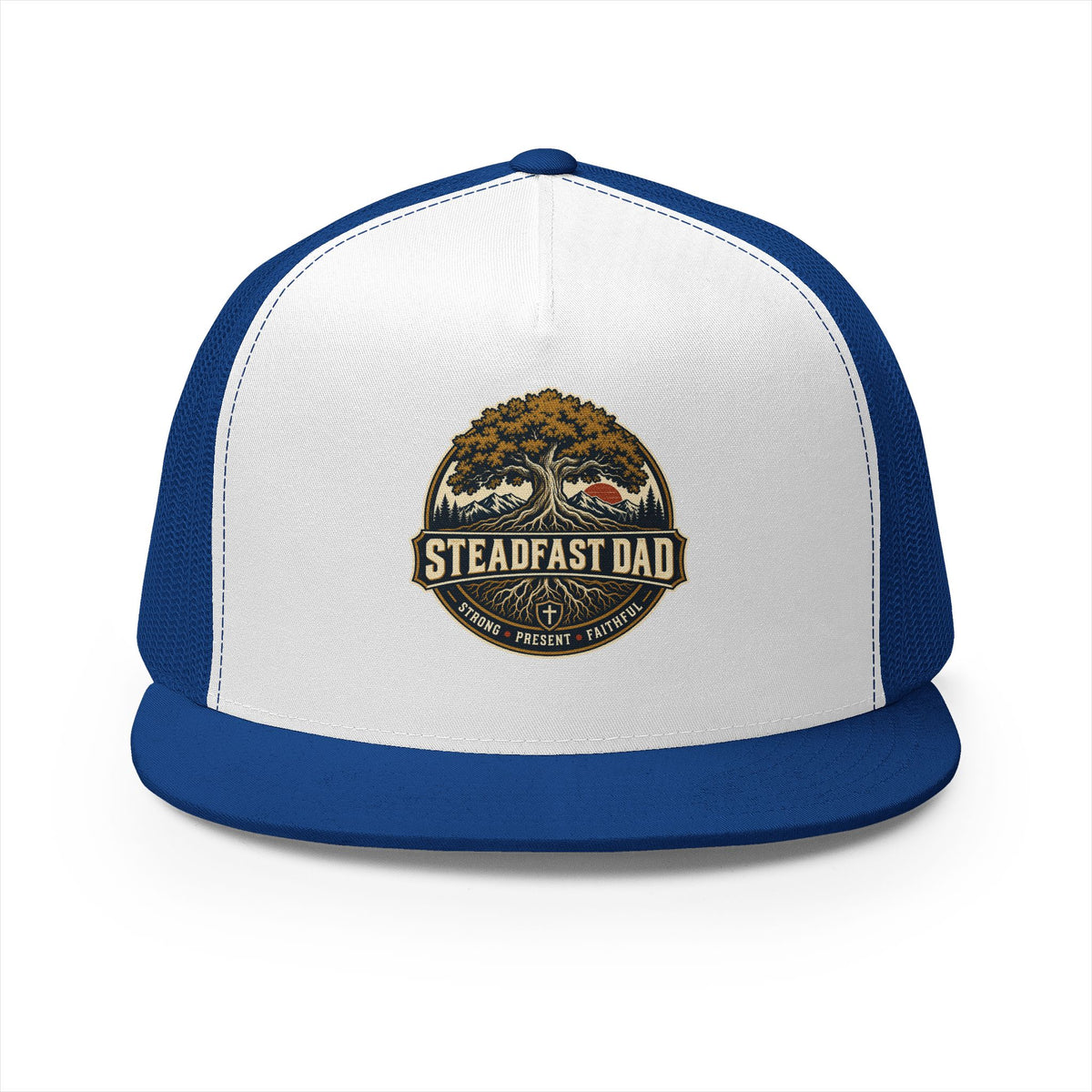 Steadfast Dad Trucker Cap — Strong, Present, Faithful